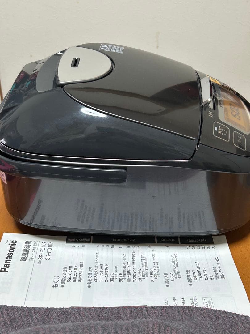 Panasonic IHジャー炊飯器 SR-107 5.5合炊き