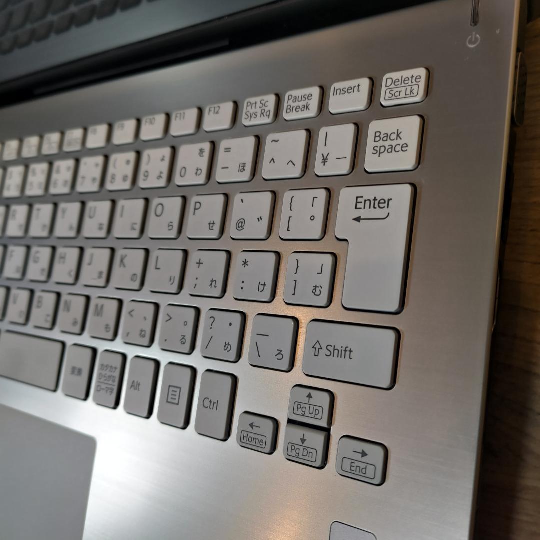【超希少&美品】VAIOProホワイト指紋認証オフィス付きwin11ノートPC