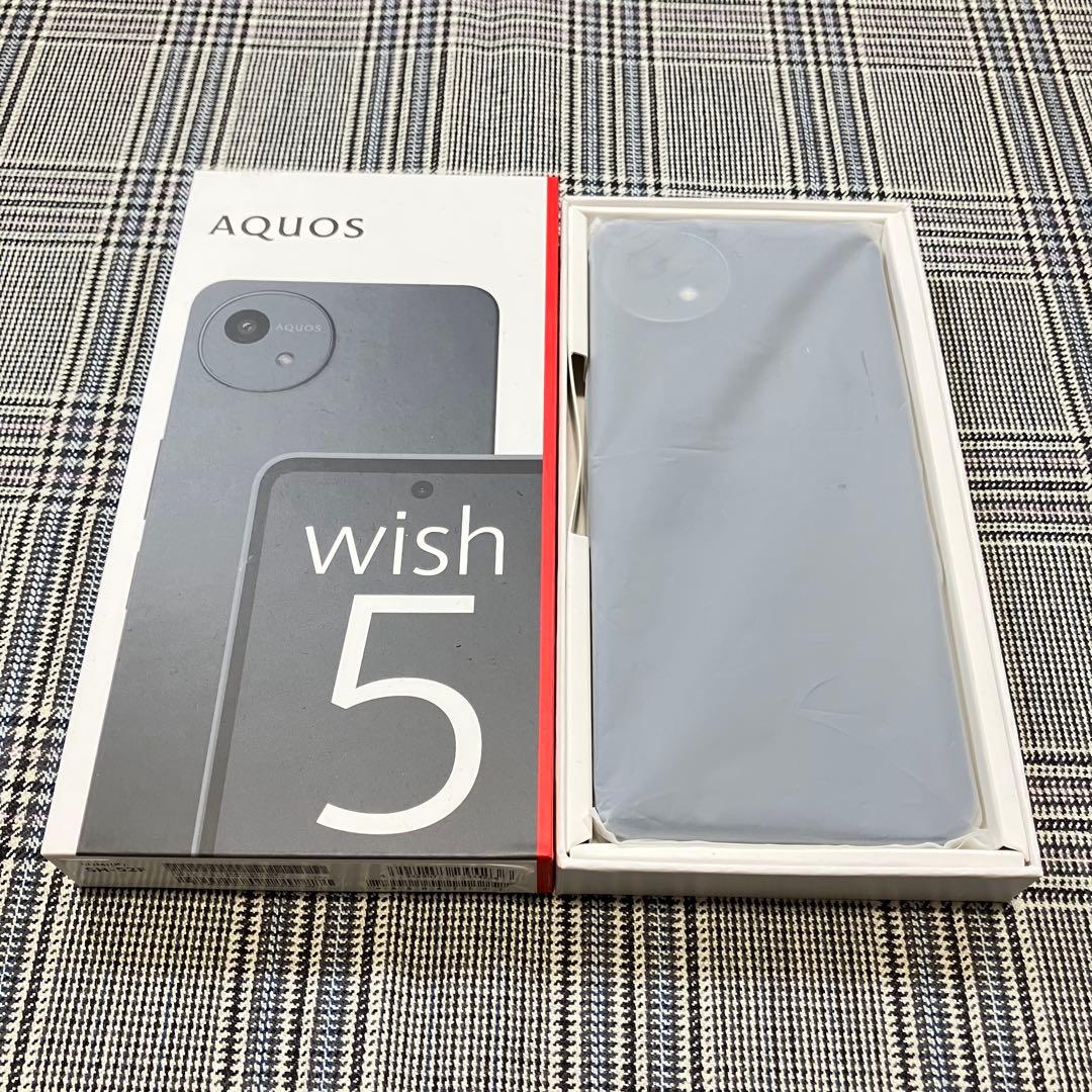 新品 AQUOS wish 5 スミ ブラック SIMフリー スマホ 本体