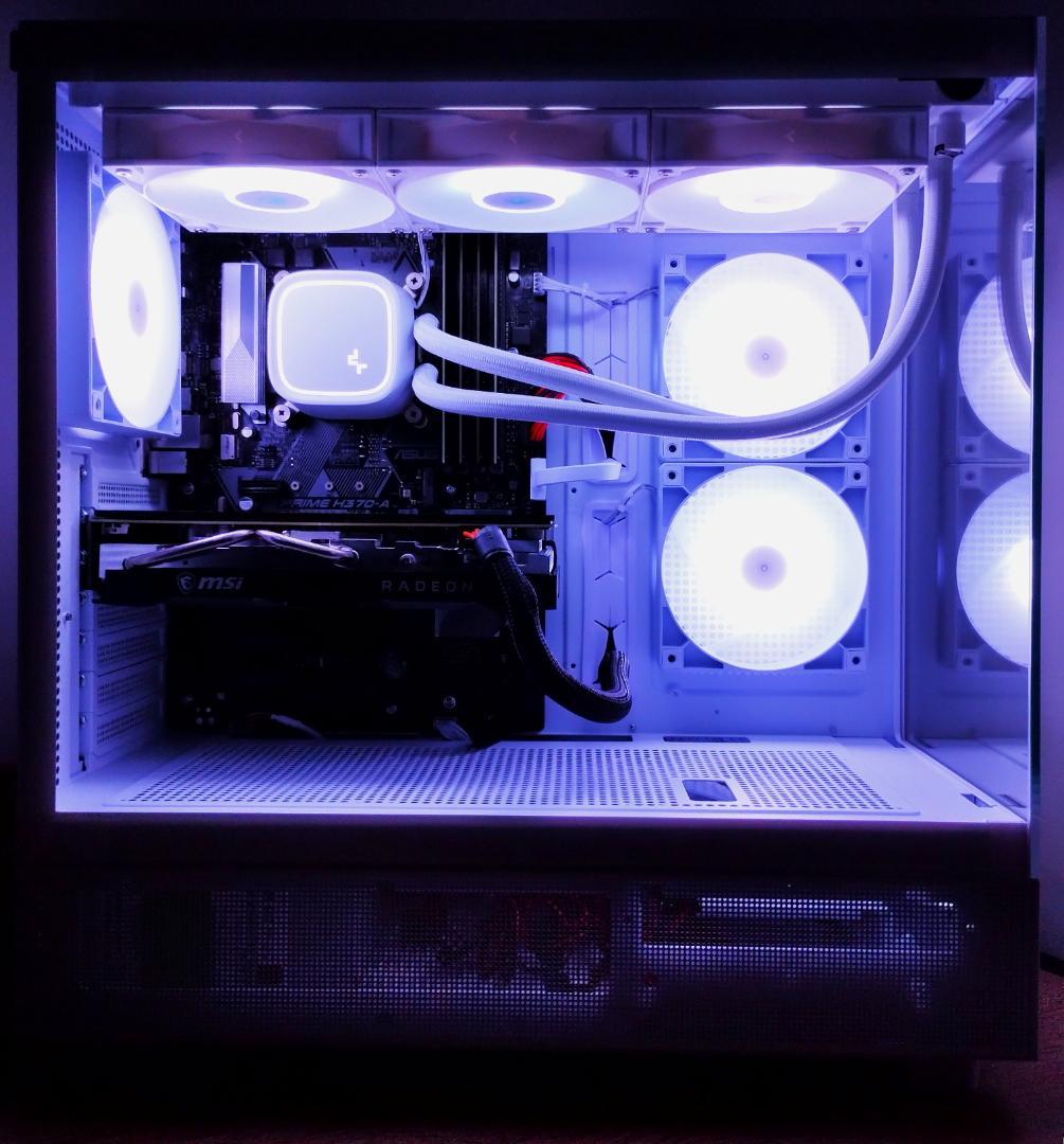 ゲーミングPC/Core i7 8700/RX5600XT/メモリ16G/水冷