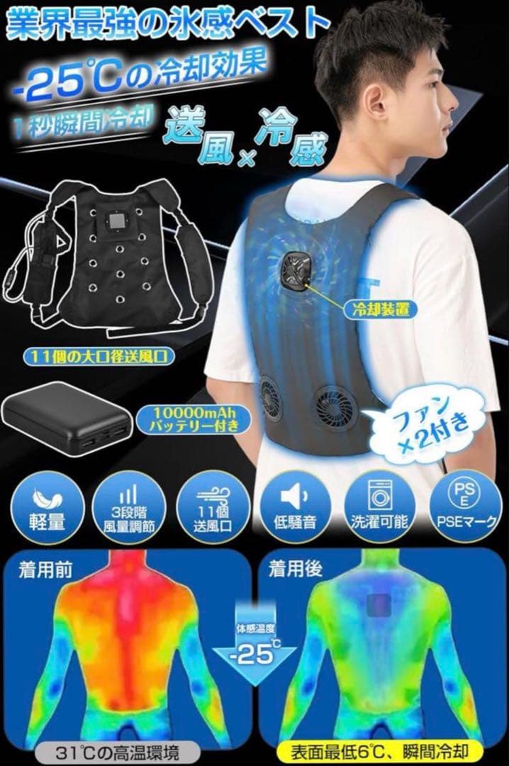 冷却プレート付きベスト 氷感服