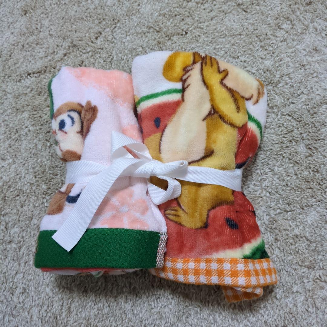 2ピースフェイスタオルセット スイカとチップとデール