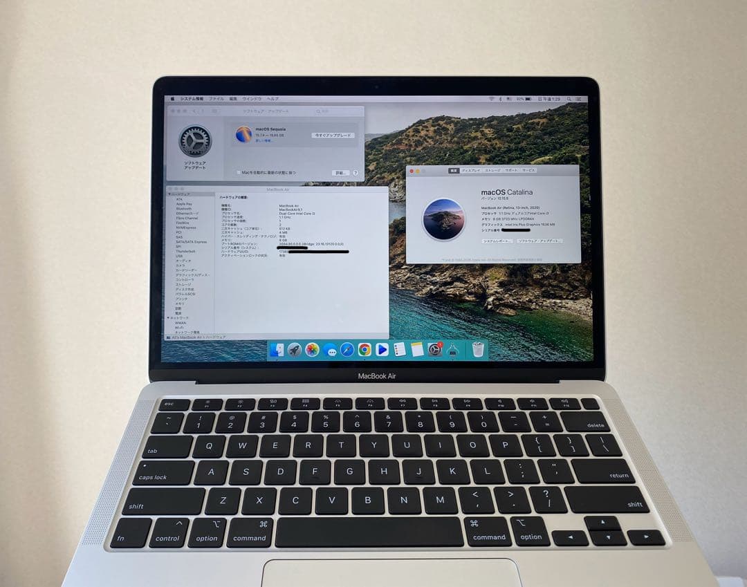 US配列 512GB MacBook Air 2020 13インチ シルバー