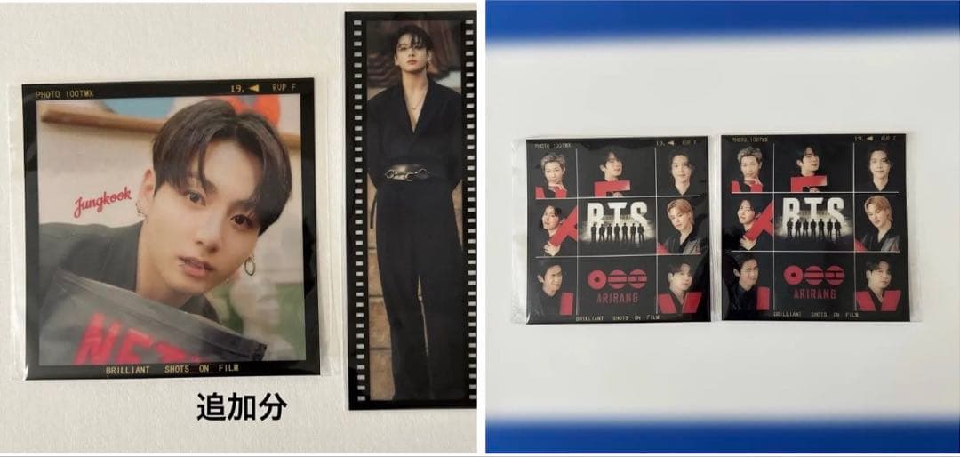 BTS V メタルブックマーク・フィルムフォト JUNGKOOK フィルムフォト