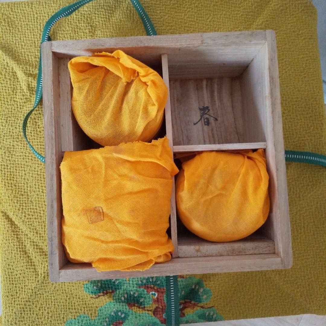 山中塗 蒔絵師 中村湖彩作 四季中棗 3点セット 共箱 共布【茶道具】