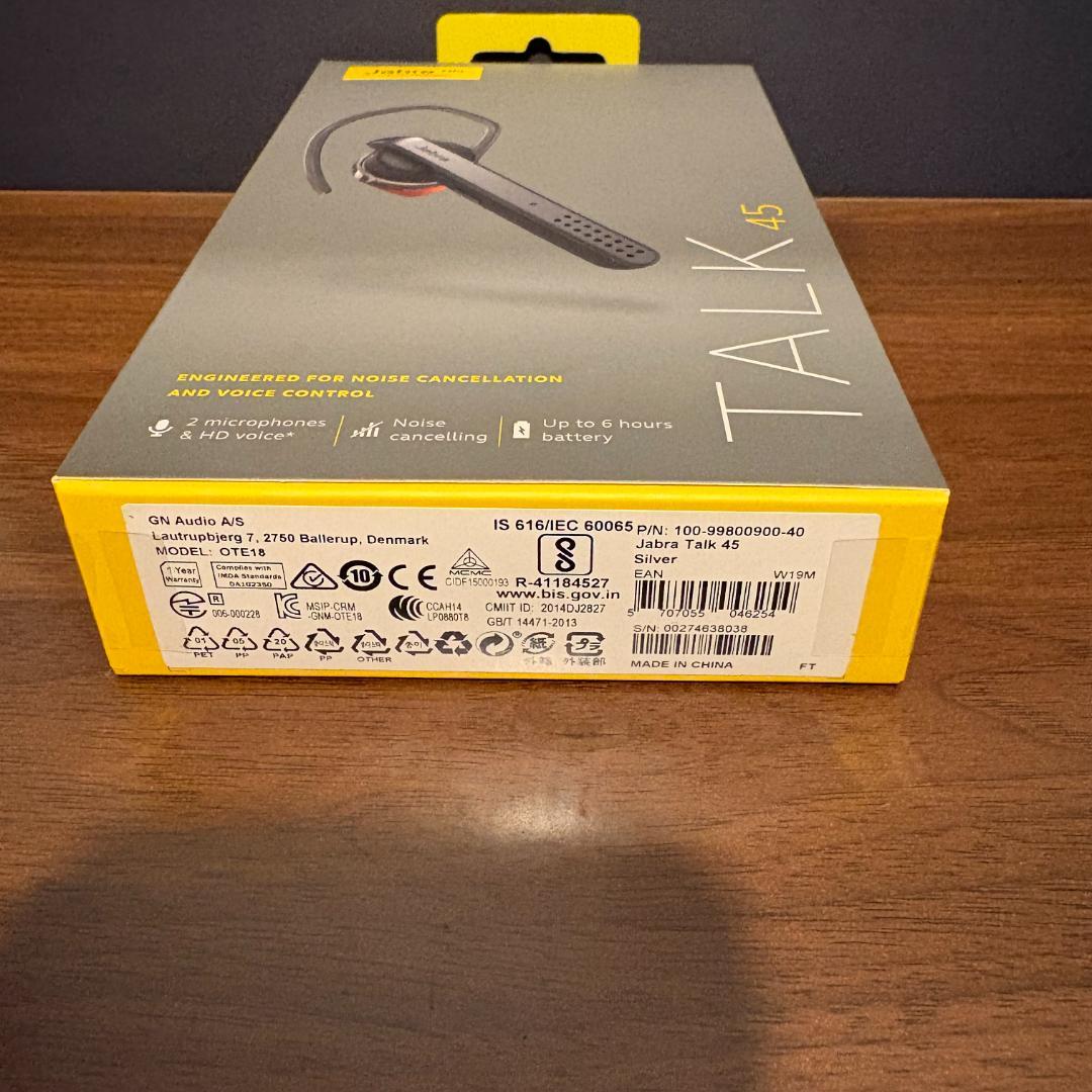 Jabra TALK 45 silver ワイヤレスイヤホン