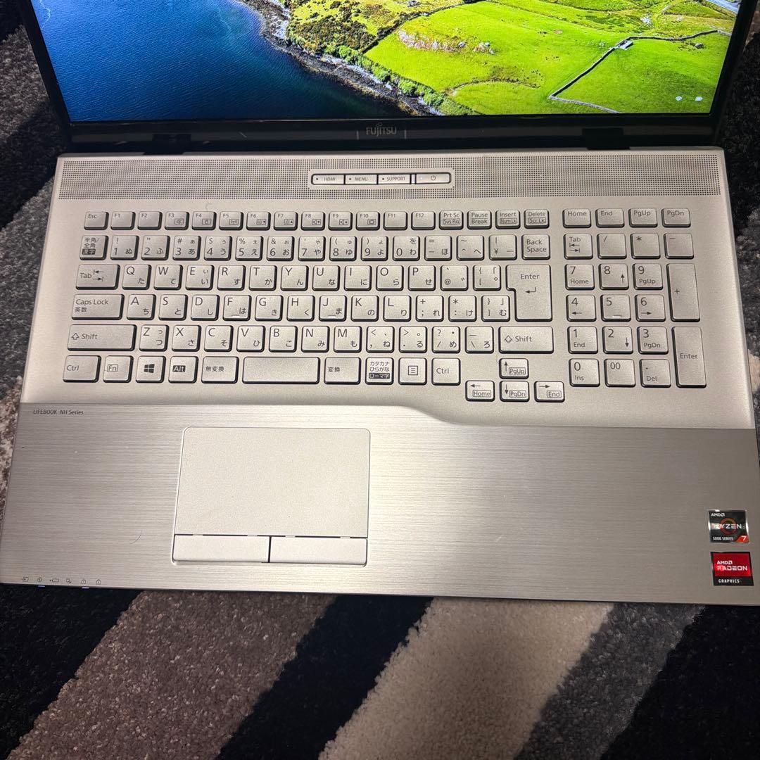 富士通 LIFEBOOK Ryzen7 5800U メモ16GBSSD512GB