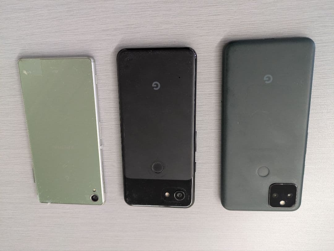 Google Pixel 3a 4a エクスペリアZ3 各1台　動作は不良。