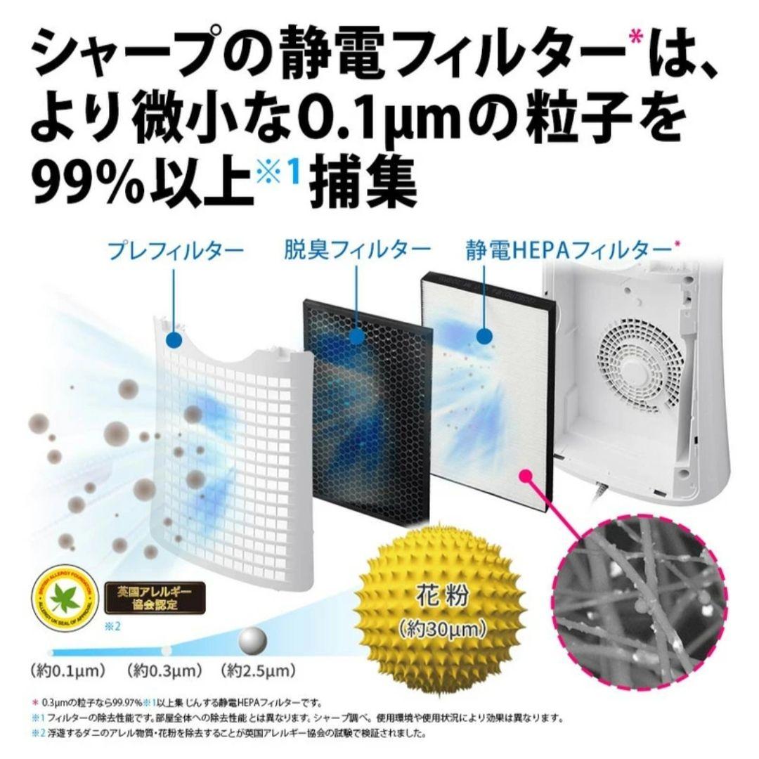 【1台限り・期間限定価格・新品未使用】SHARP FU-R50-W 空気清浄機