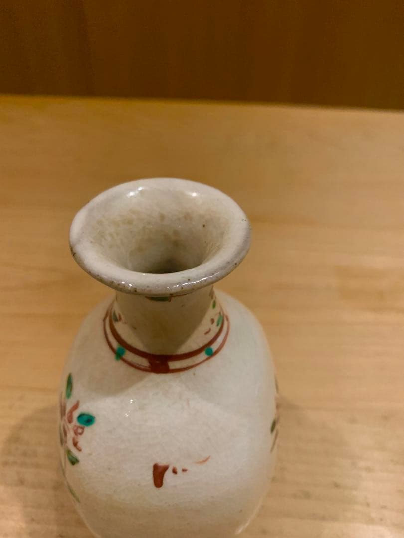 藤田佳三 徳利 赤絵鳥文 酒器 花器