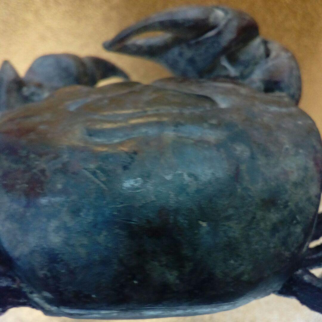 江戸時代〜明治時代超絶技巧在銘金工師細工稀少博物館資料級自在古銅製置物難あり。