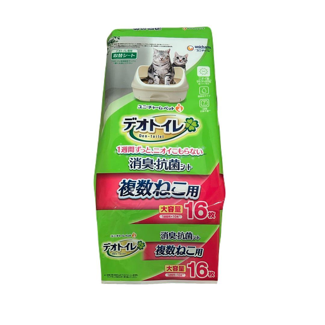 新品 [4個セット] デオトイレ 消臭抗菌タイプ 大容量 16枚入り