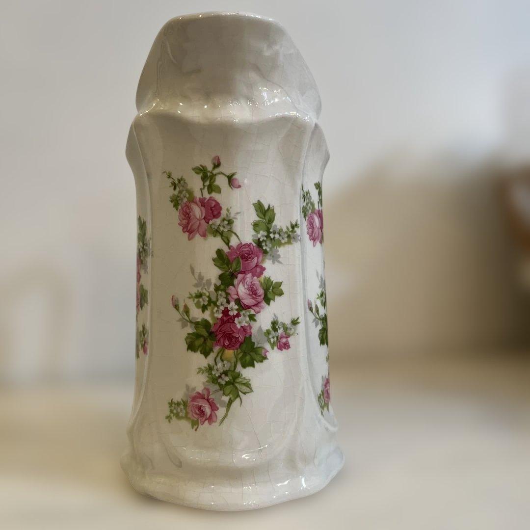 英国ヴィンテージ花柄陶器ピッチャー