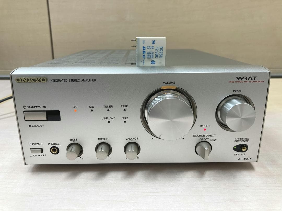 ★整備済み★ONKYO　A-909X　SPリレー交換済み　最上級機種　上美品①