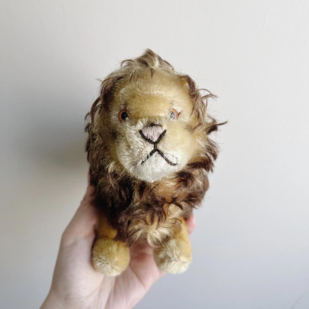 アンティーク雑貨 vintage lion plush toy
