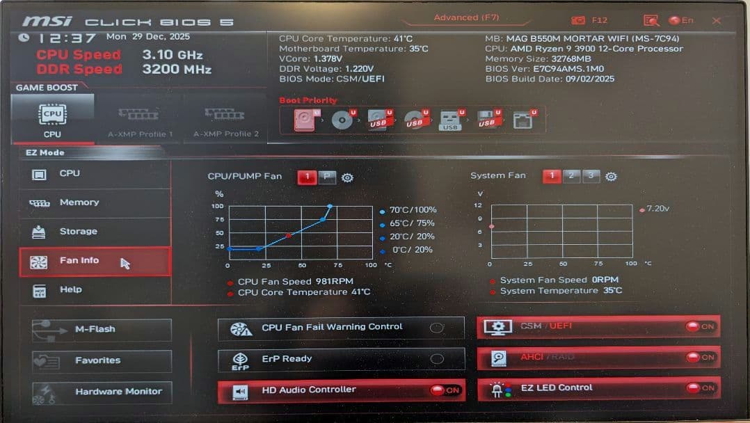 [静音12コア]Ryzen 9 3900/32GB/SSD1TB/ケースセット