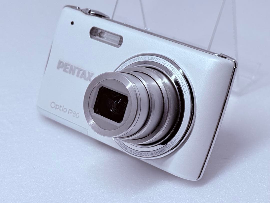 PENTAX Optio P80 ホワイト 動作確認済 コンデジ レトロ エモい