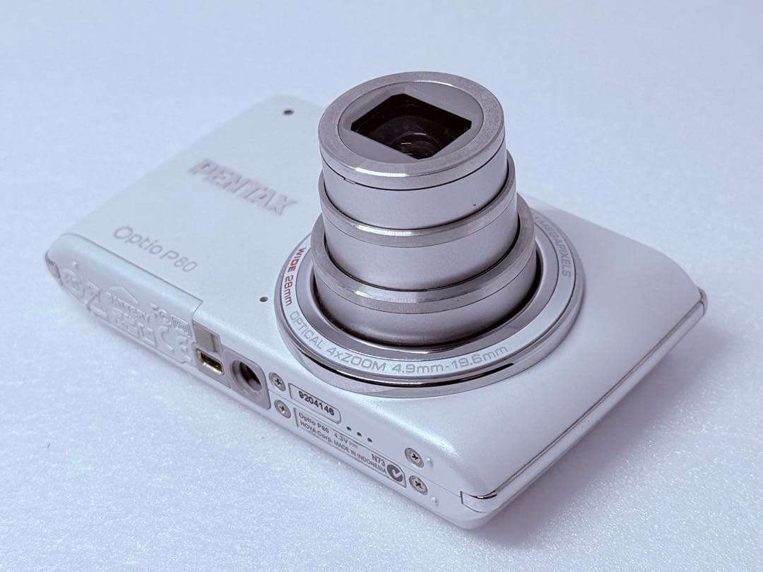 PENTAX Optio P80 ホワイト 動作確認済 コンデジ レトロ エモい