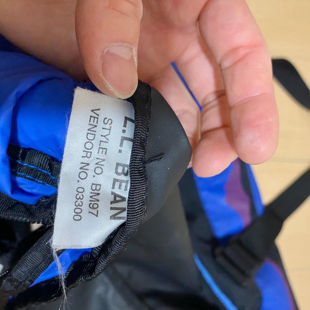 LLBean ボストンバッグ 黒/青