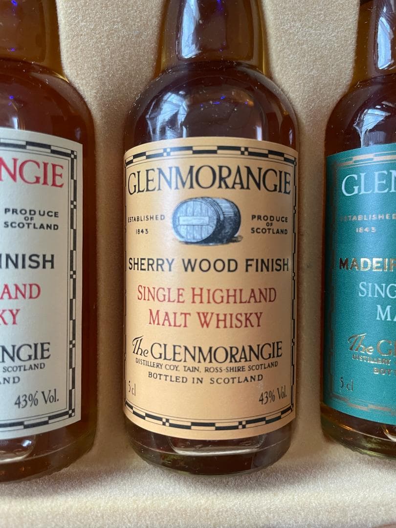 【箱付き未開封】Glenmorangieミニボトル5本セット