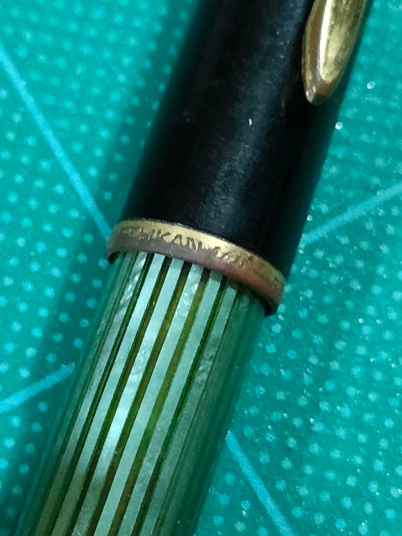 Pelikan　ペリカン　140　万年筆　EF　緑縞