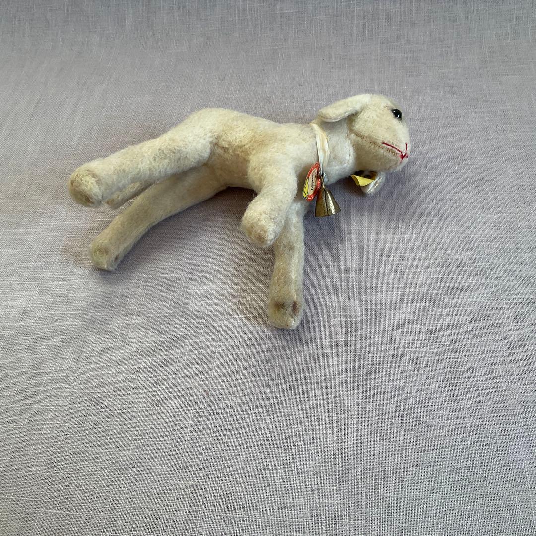 【vintage】シュタイフ　ランビー　羊　おもちゃ　ぬいぐるみ　17cm