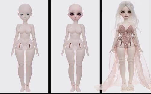 AX962 BJD 1/6 ドール本体 Mian 球体関節人形 ハンドメイド