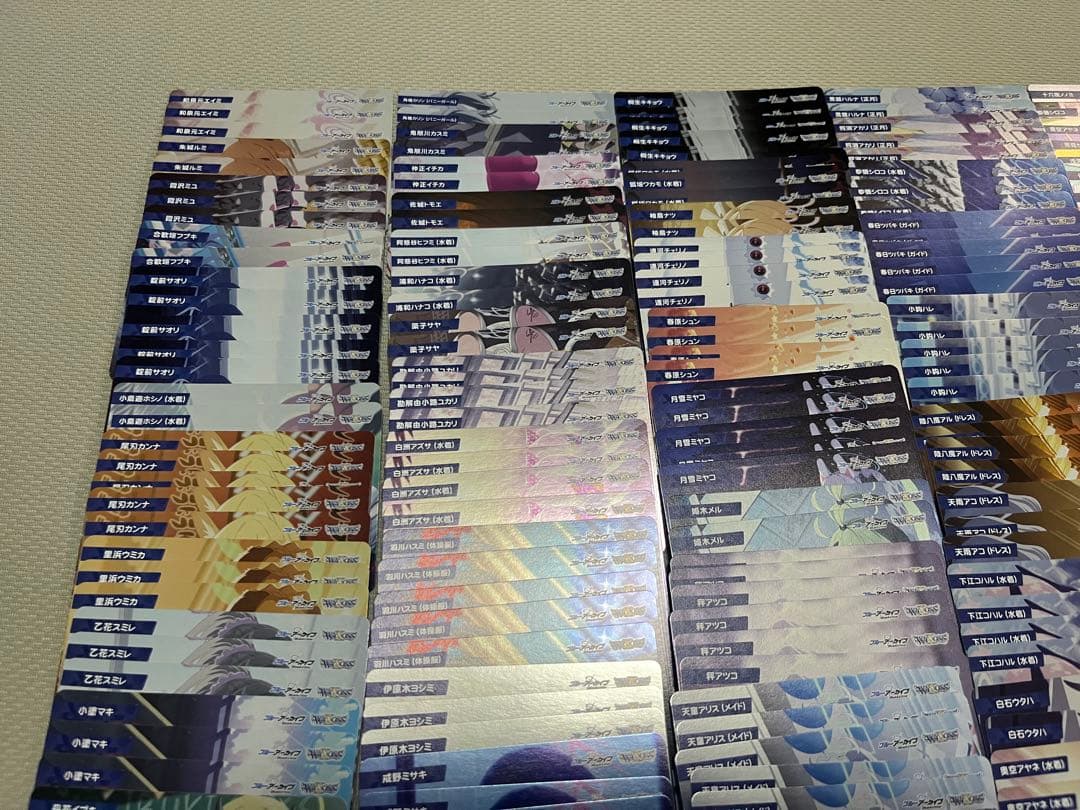 wixoss ブルーアーカイブ　メモロビ　250枚以上