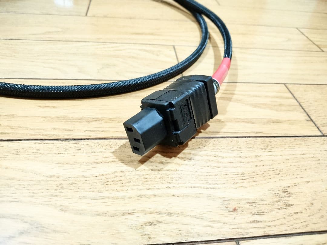 amormet装着 銅単線自作電源ケーブル 約1.5m
