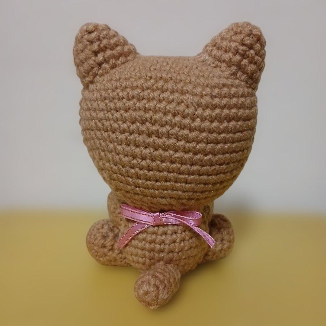 あみぐるみ　猫とネズミ