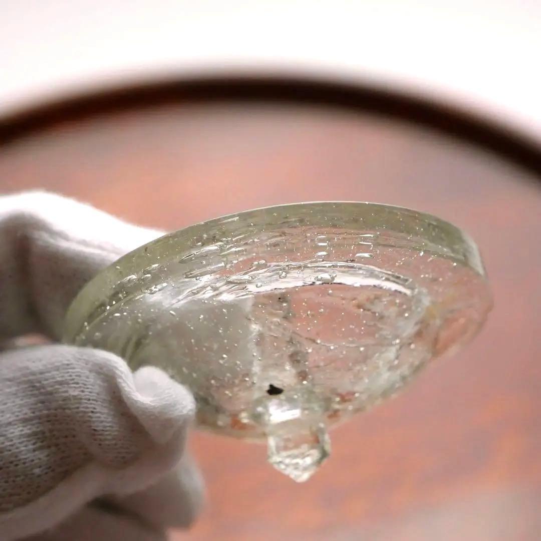 ペロペロ 独楽 直径約5.2cm デカペロ コマペロ 気泡 レトロ 和ガラス