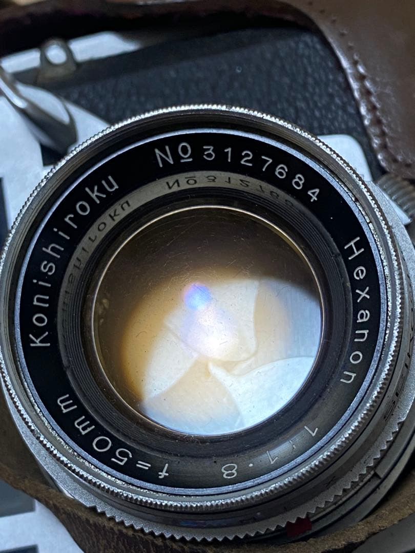 Konica IIIA Hexanon 50mm f1.8 純正ケース キャップ