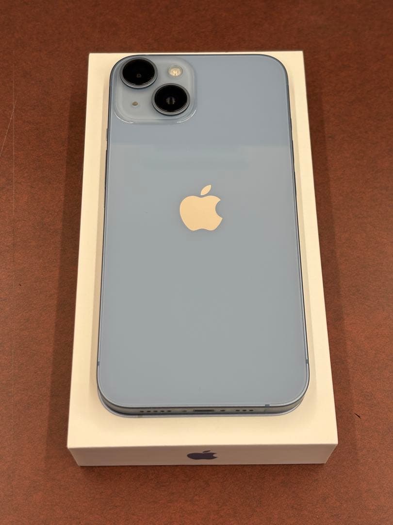 【美品】iPhone14 128GB ブルー 箱付き