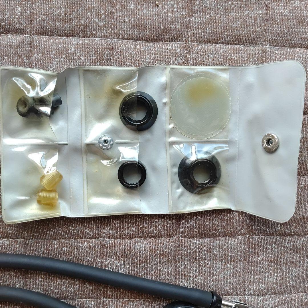 Kenz　ケンツメディコ　ラパポート聴診器　聴診器 黒 交換用イヤーチップ付