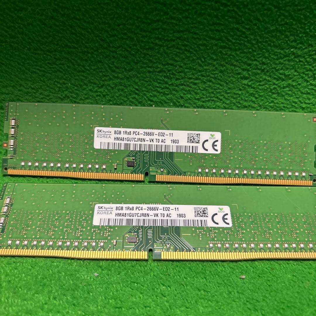 8GB DDR4 メモリ PC4-2666V HMA81GU7CJR8N-WT