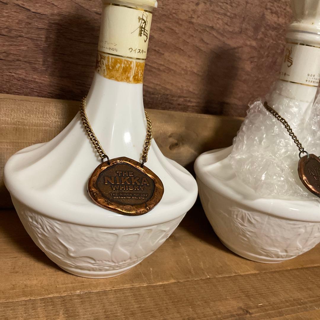 ニッカ鶴　陶器ボトル750ml 2本