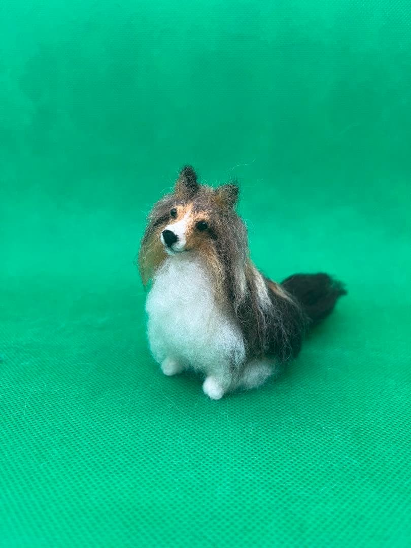羊毛フェルト シェットランドシープドッグ　シェルティ