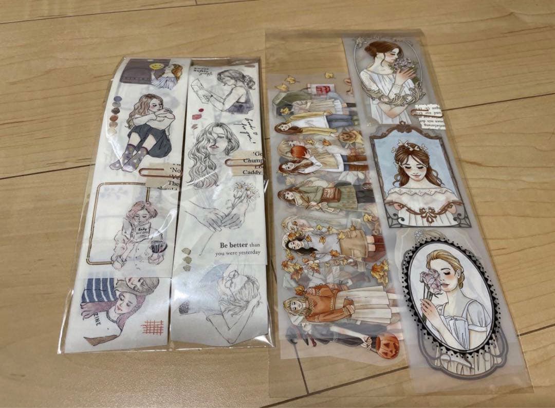 海外マステまとめ売り14ループ Windry.r pion 媛子 コラージュ素材