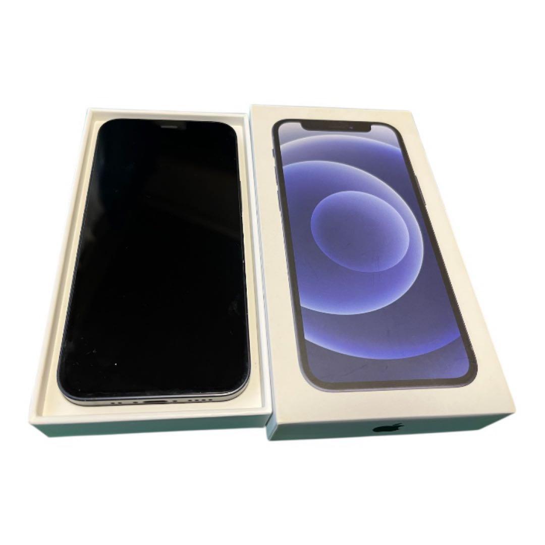 iPhone12mini 256GB ブラック箱付 動作品