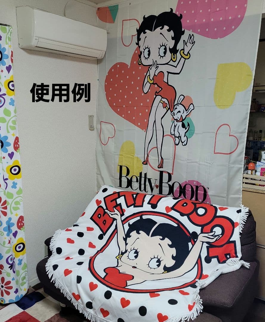 おまけ付き ベティちゃん 使い勝手色々 万能ビーチタオル⑦