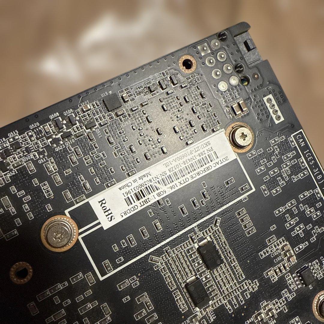 ZOTAC GEFORCE GTX 1060 6GB 動作確認済
