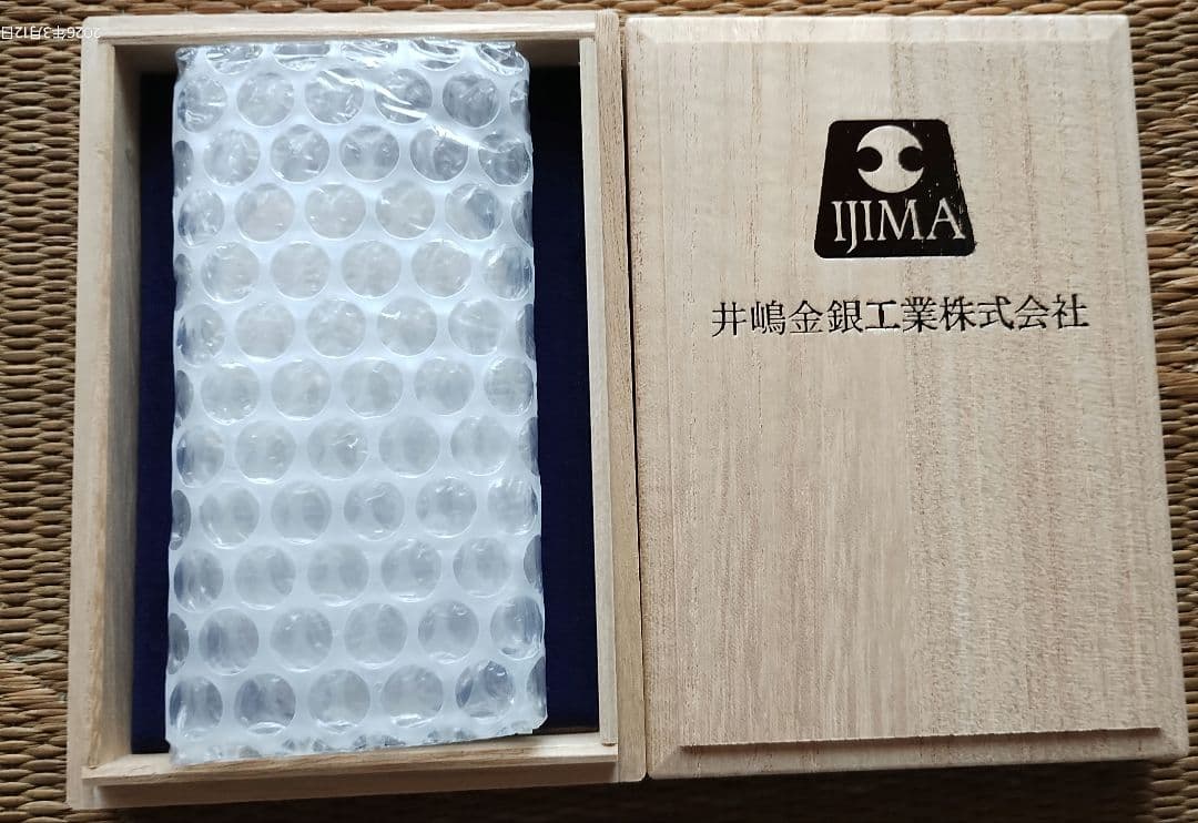 12万8千円から11万８千円に値下げ 桐箱入純銀造幣局検定刻印入100g小判