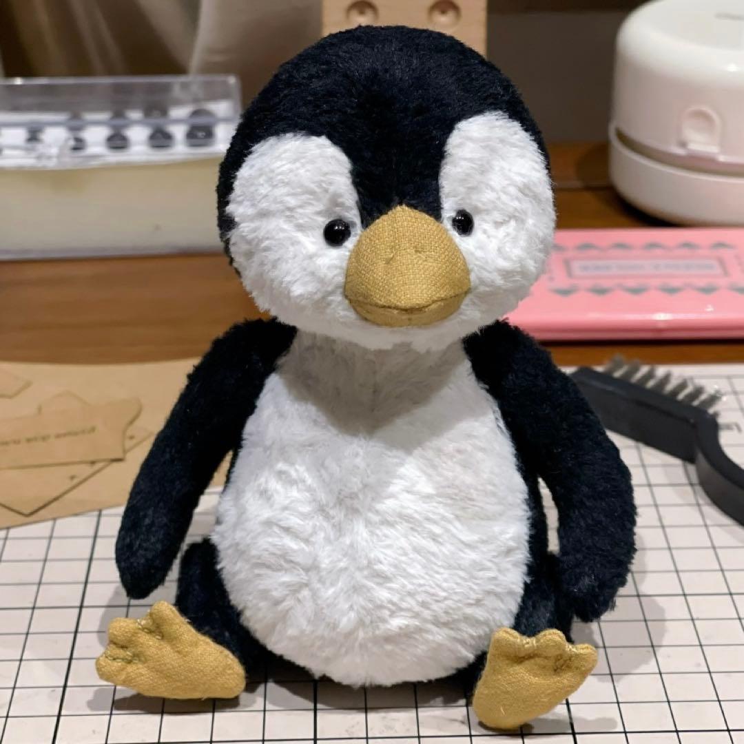 紳士ペンギン ぬいぐるみ アーティストベア 海外作家様 ハンドメイド ペンギン
