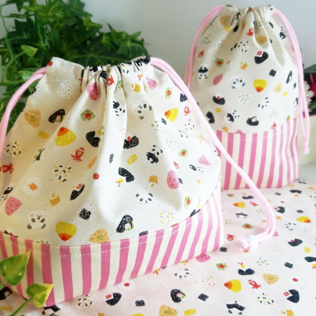 オムライス ☆パンダ ランチョンマット お弁当袋 コップ袋 ハンドメイド