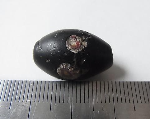 ★K0504★古代とんぼ玉 (A52) 西アジア　ガラスビーズ　モザイクアイ