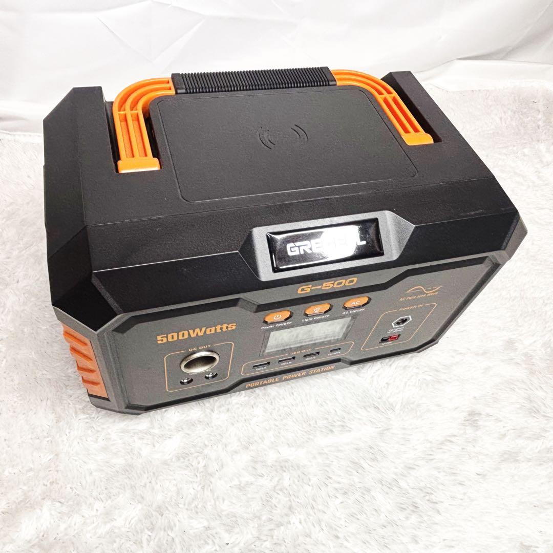 新品　ポータブル電源 GRECELL G-500 519Wh キャンプ PSE