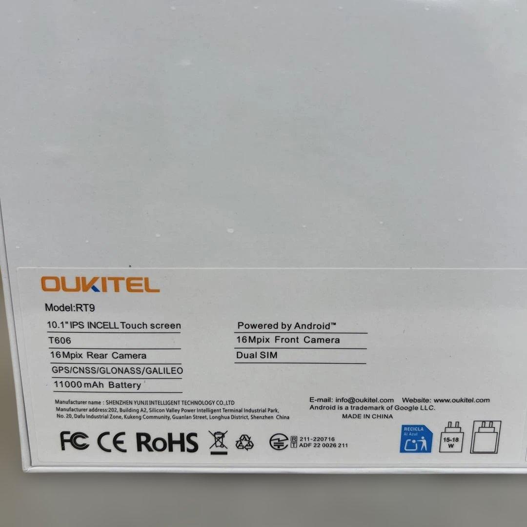 601019OUKITEL RT9 Android14 防水タブレット
