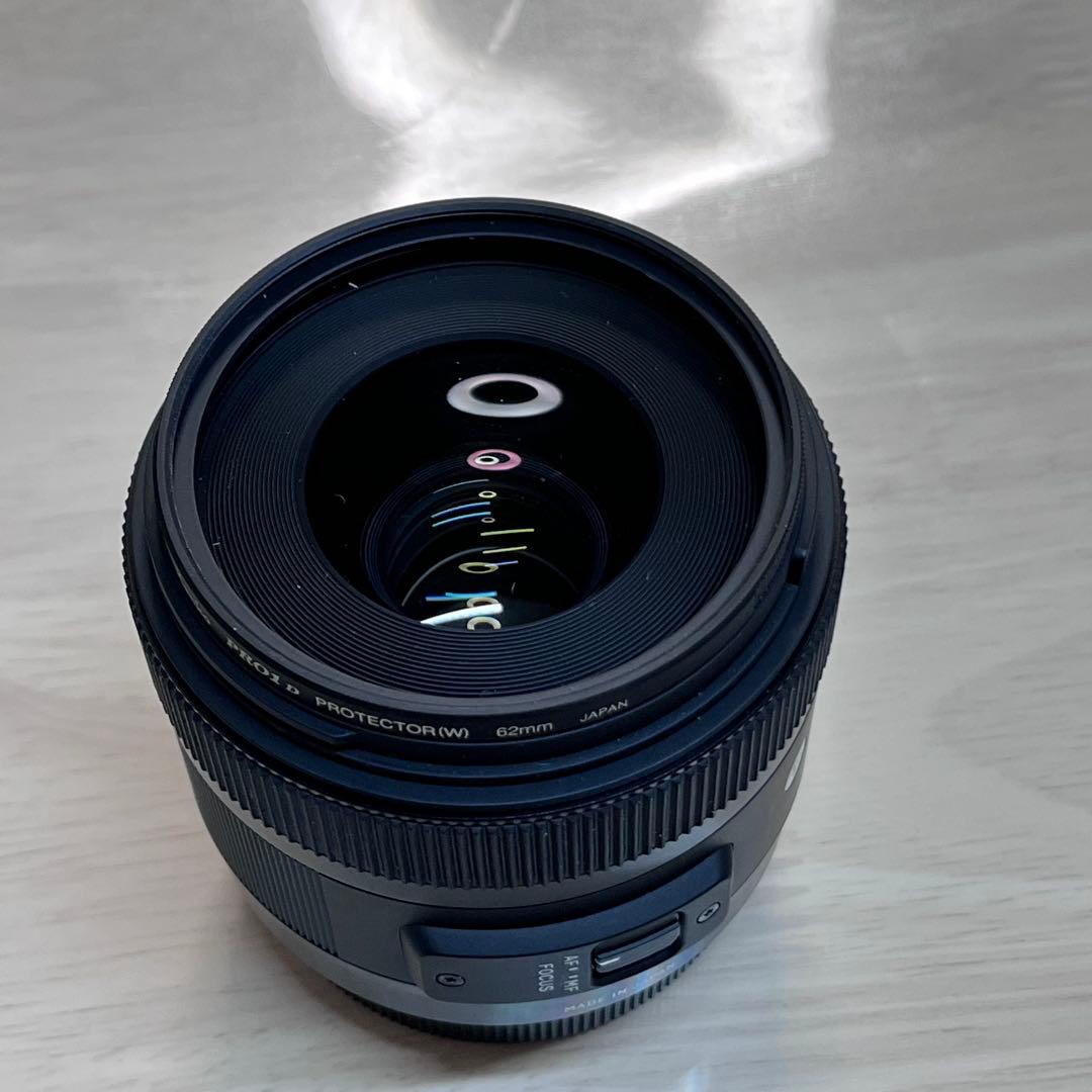 SIGMA30mm F1.4 DC 62mm レンズプロテクター・フード付き