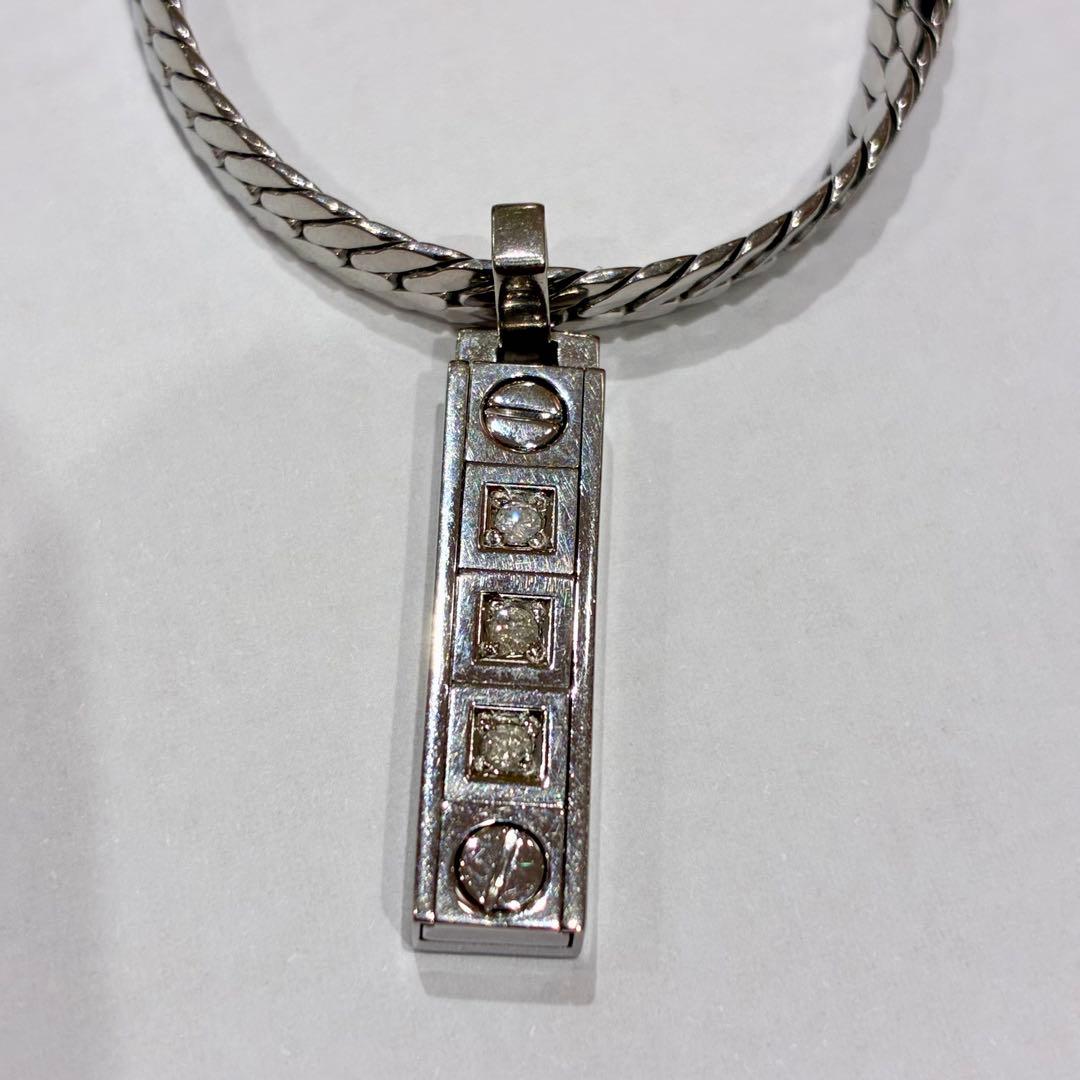 ♥Pt・IN　ネックレス　プレリュード　ゲルマニウム　プラチナ　ダイヤモンド