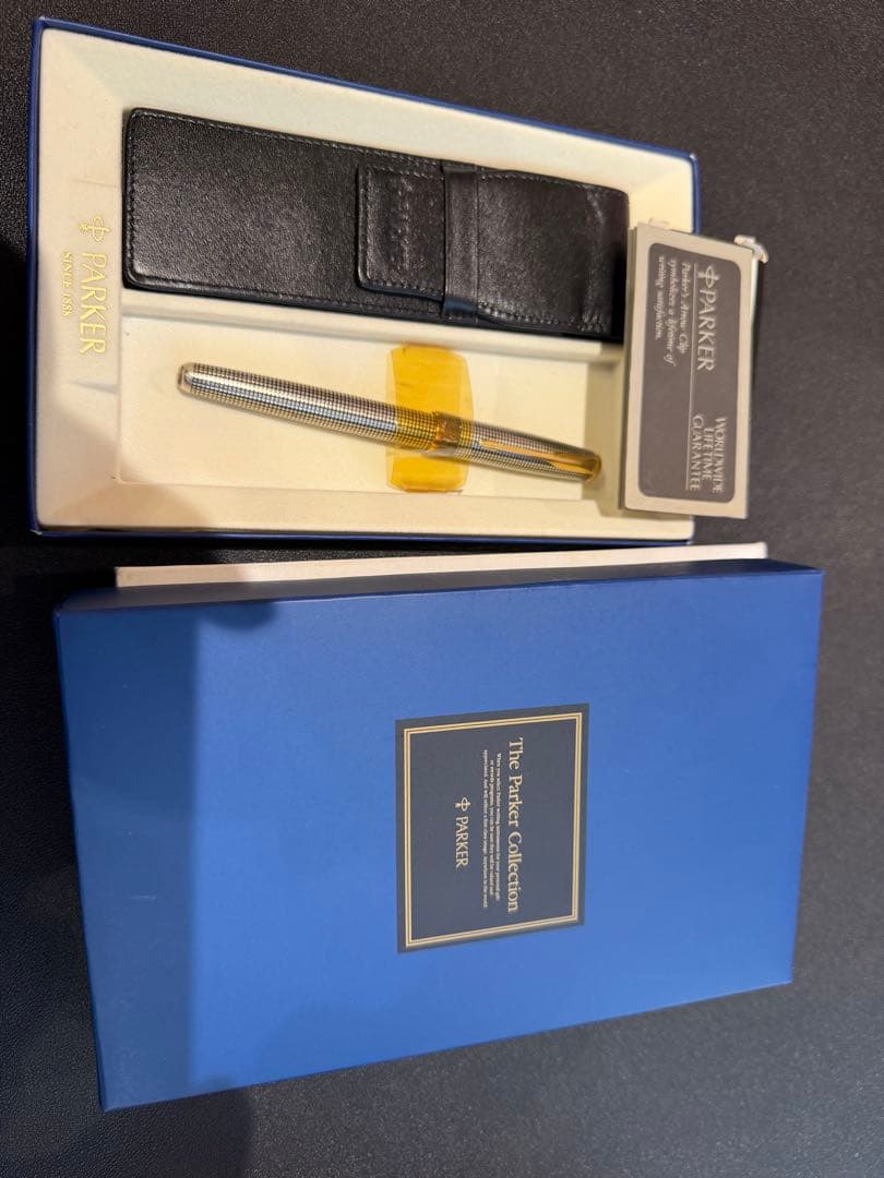 Parker 万年筆 スターリング　925 銀無垢　K18-750 750